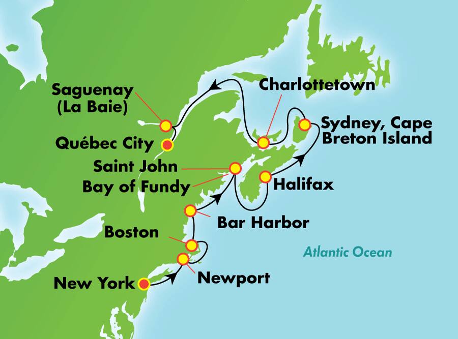 Canadá y Nueva Inglaterra desde Nueva York, 12 días Canadá y Nueva Inglaterra desde Nueva York, 12 días